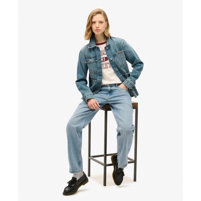 Superdry Emb Denim Chore Jacket image number 3